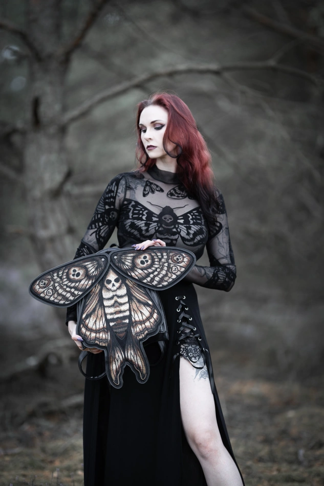 Death's head Hawkmoth mesh bodysuit