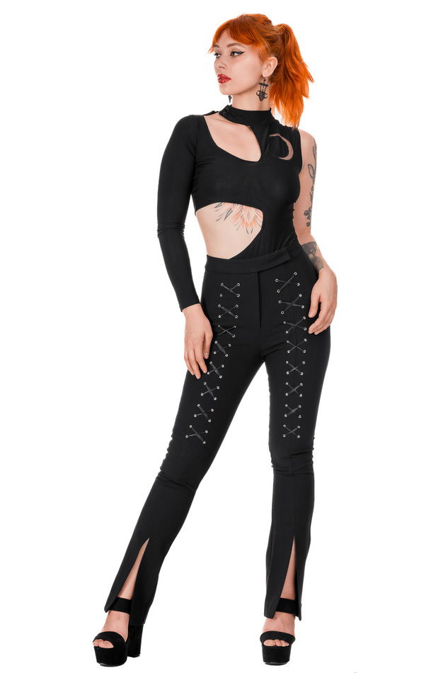 MOON ARMY Bodysuit Asymetryczne body z księżycem