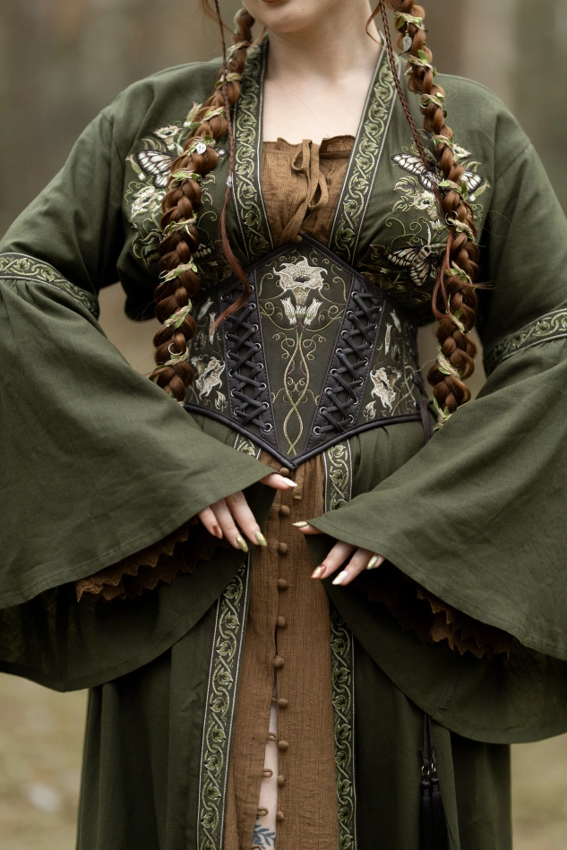 DARK BOTANY KIMONO MAXI