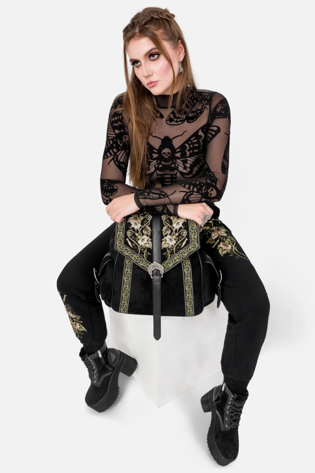 Todeskopf Hawkmoth Mesh-Bodysuit