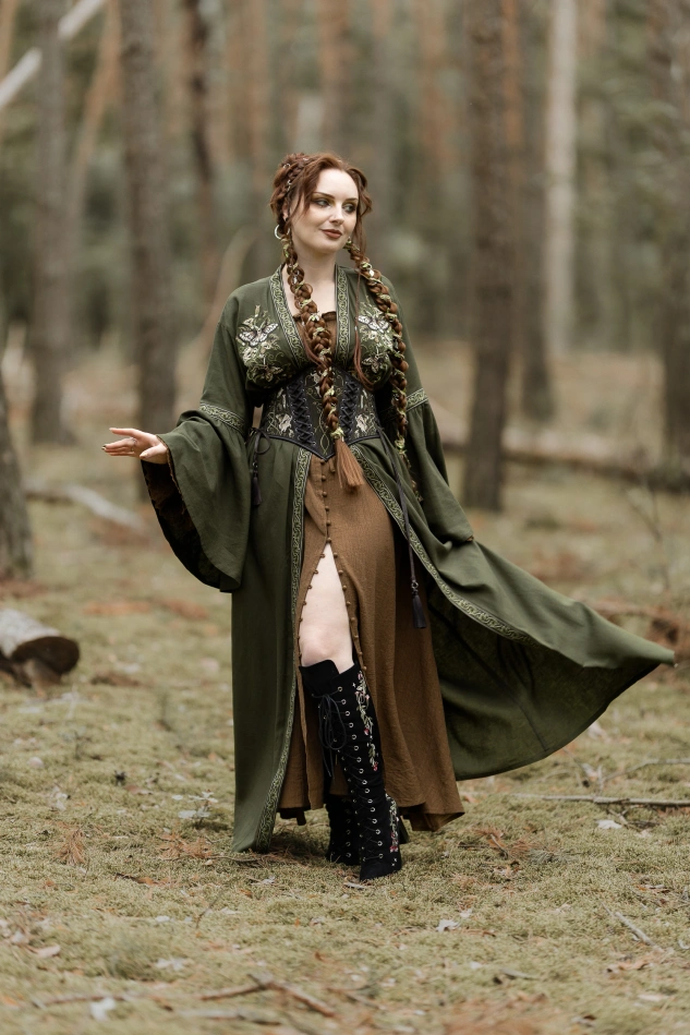 DARK BOTANY KIMONO MAXI