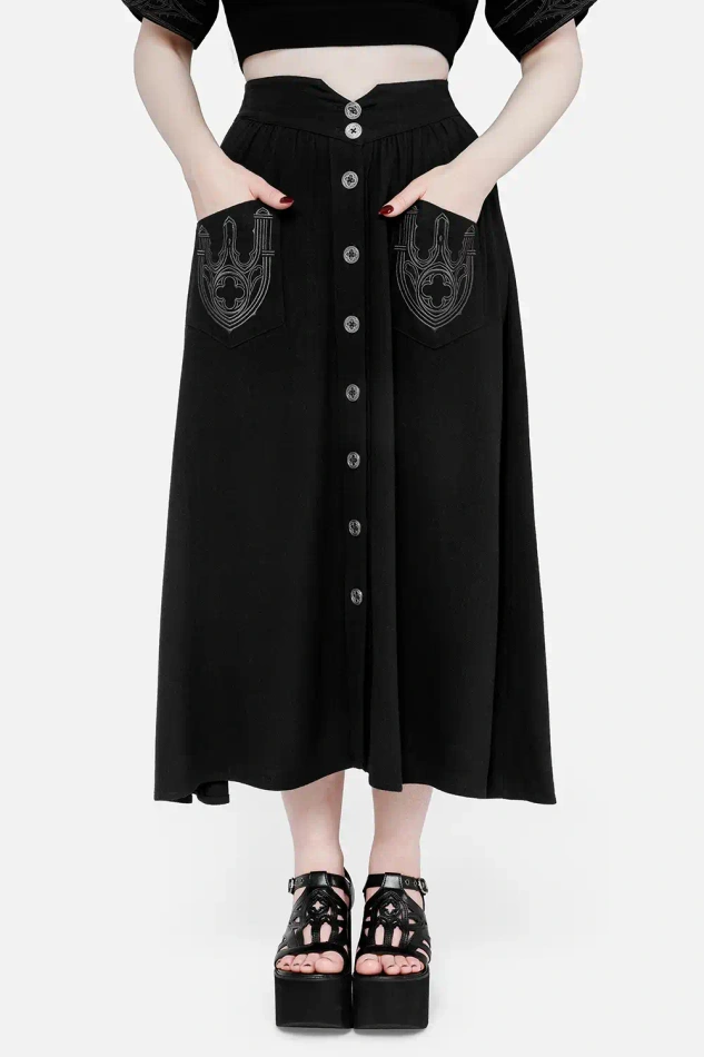 HERESY MIDI SKIRT