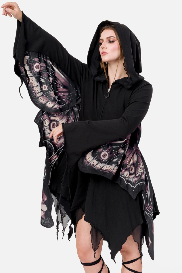 ASHIRA MOTH HOODIE