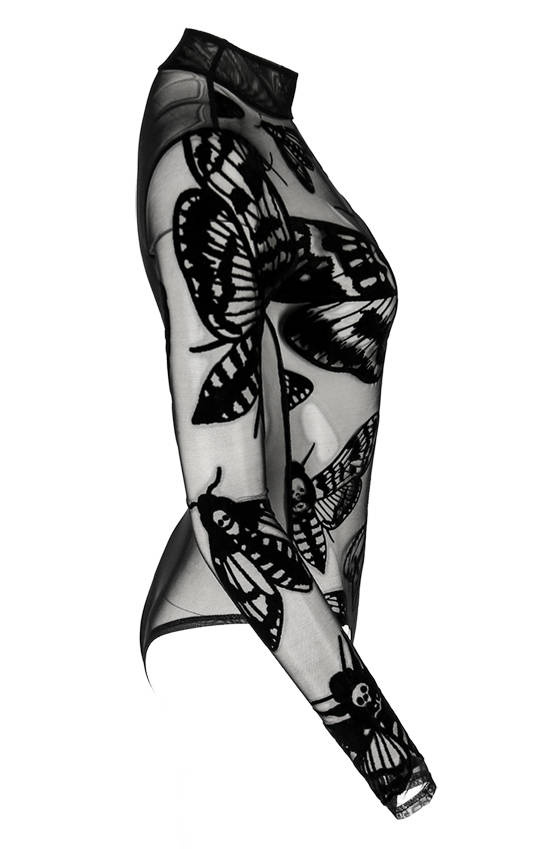 Todeskopf Hawkmoth Mesh-Bodysuit