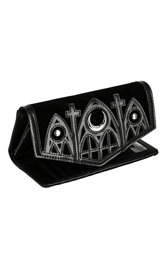 CATHEDRAL WALLET with moon and compartments