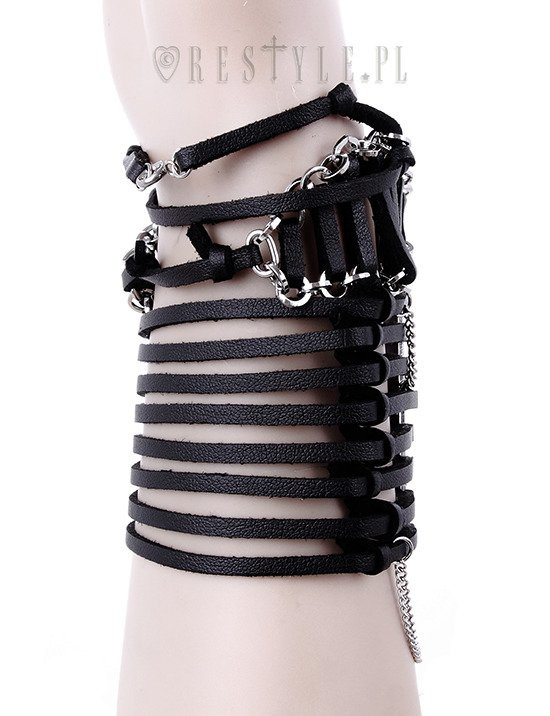 Moderner Armreif, Gothic Manschette, moderner Gothic "STRING BRACELET"