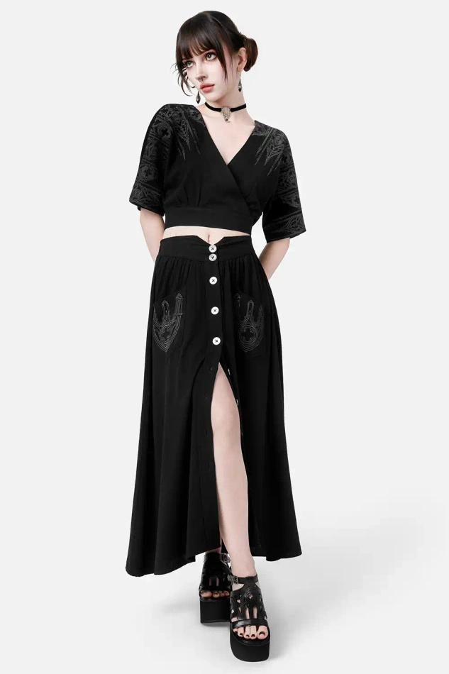 HERESY MIDI SKIRT