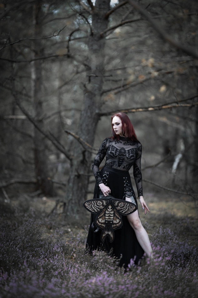 Death's head Hawkmoth mesh bodysuit