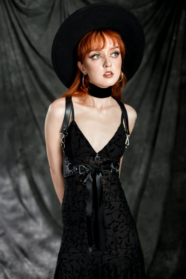 FALLEN LEAVES MIDI DRESS